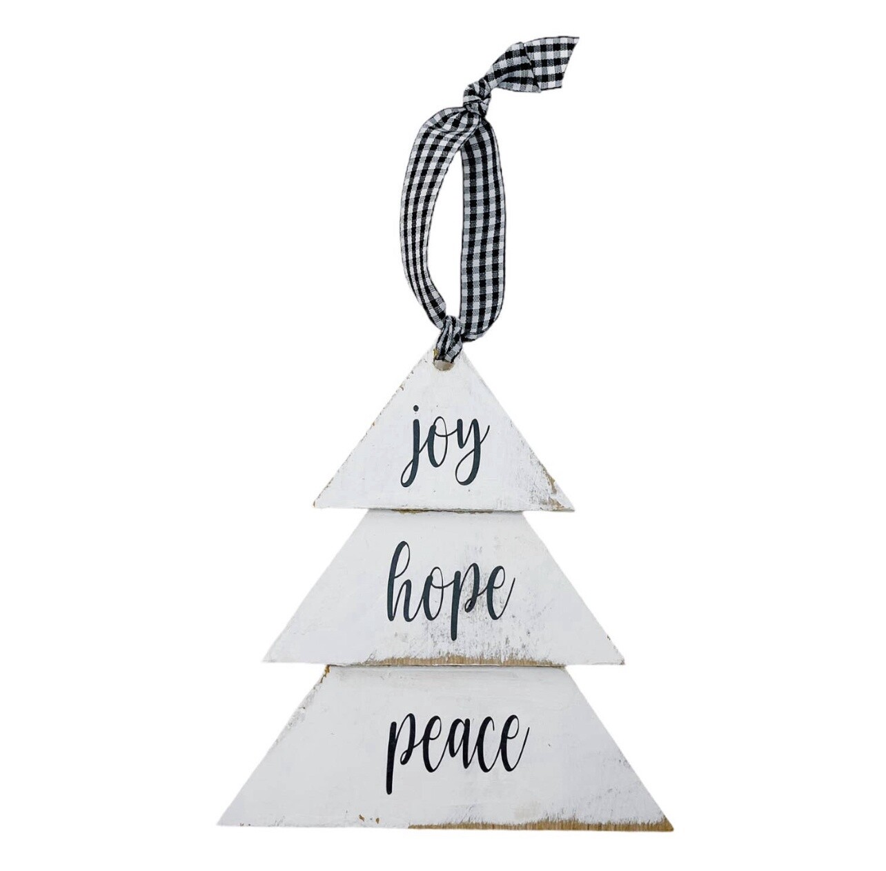 Joy Hope Peace Tree Ornament