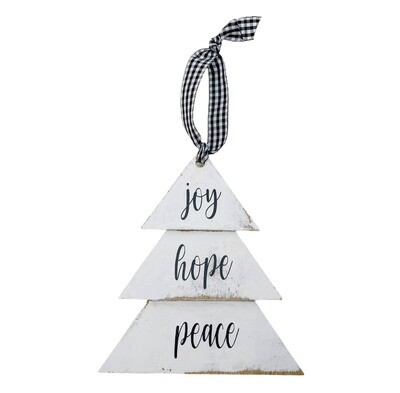 Joy Hope Peace Tree Ornament