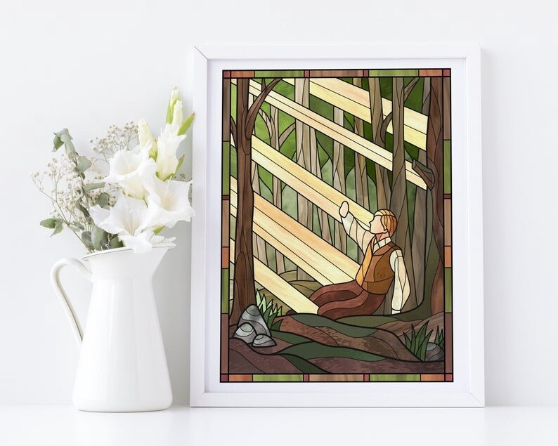 First Vision Stained Glass 6&quot;x 8&quot; Print - Castel Arts Print Only