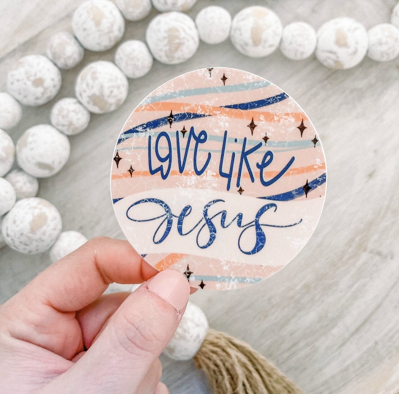 Love Like Jesus Vinyl, Sticker, 3x3 in.