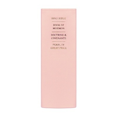 Hand-Bound Leather Quad - Light Pink