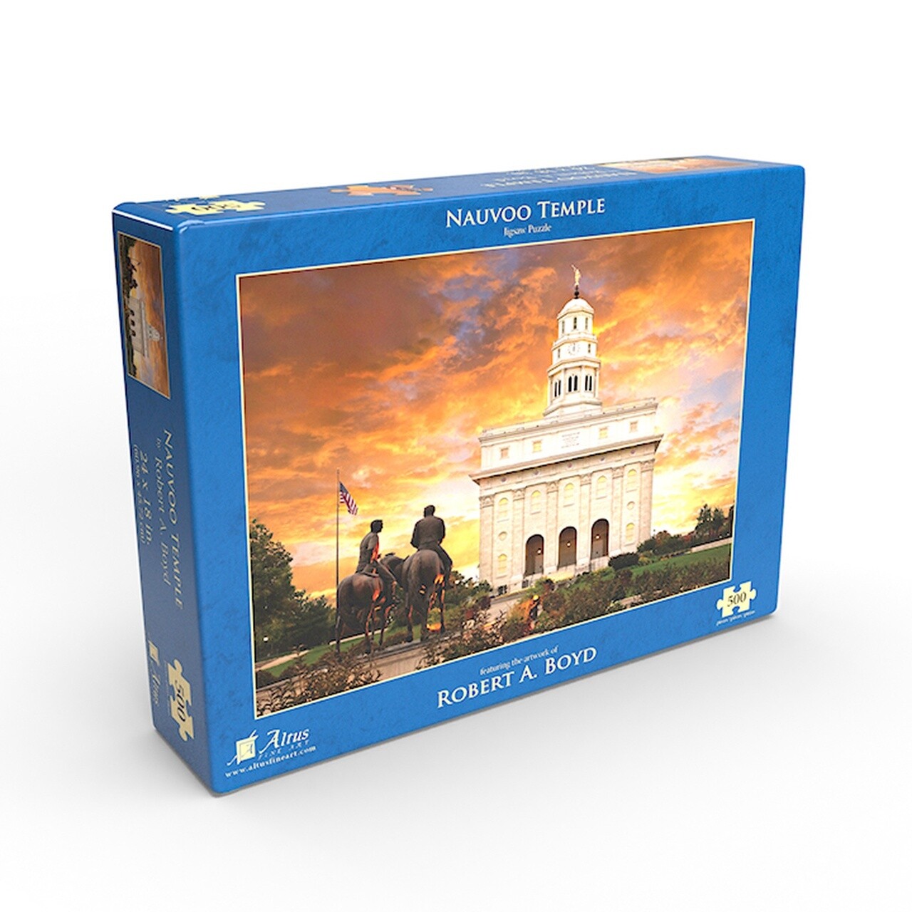 Nauvoo Temple. Robert A. Boyd 18x24 jigsaw puzzle (500 pieces)