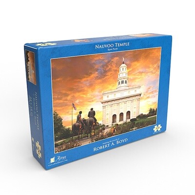 Nauvoo Temple. Robert A. Boyd 18x24 jigsaw puzzle (500 pieces)