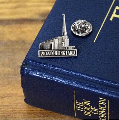 Preston England Temple Pin. Antique Silver