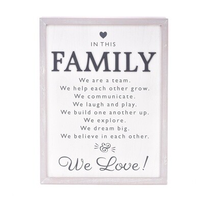 Family Rules Wall Decor