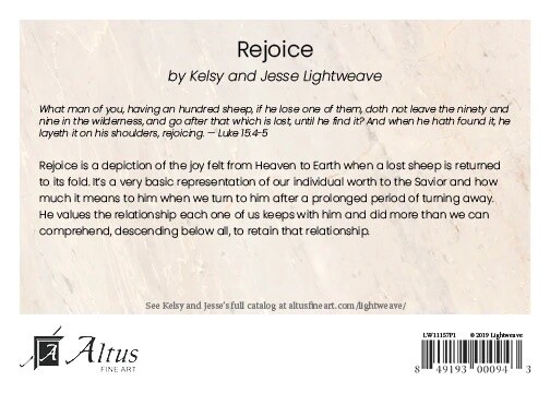 REJOICE 5X7 PRINT - LOOSE 5X7 PRINT BY KELSY AND JESSE LIGHTWEAVE