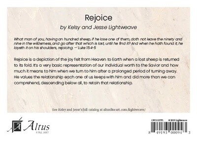 REJOICE 5X7 PRINT - LOOSE 5X7 PRINT BY KELSY AND JESSE LIGHTWEAVE