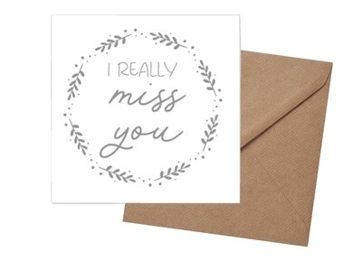 Miss You Card