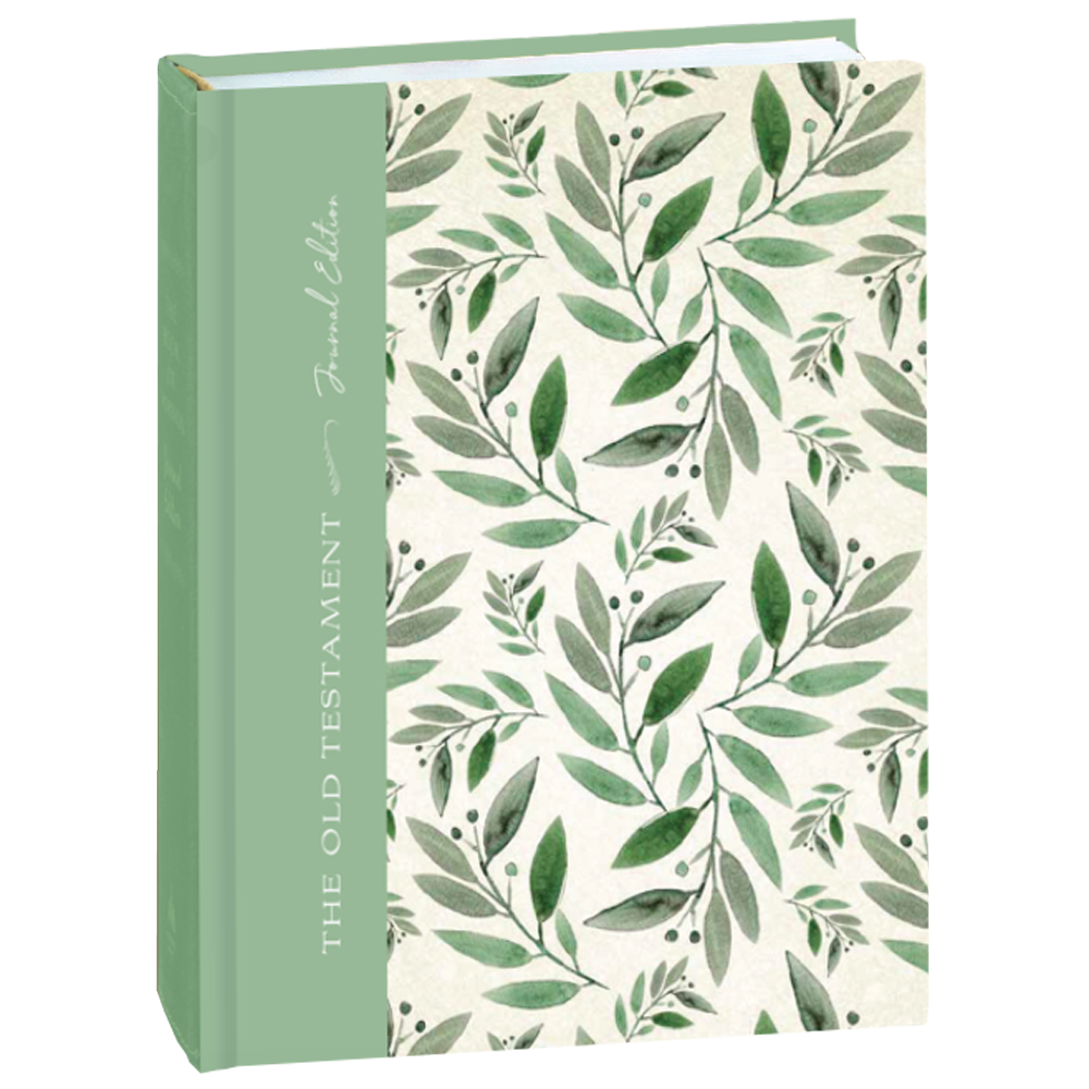 The Old Testament, Journal Edition, Green Floral (No Index) by Deseret Book Company