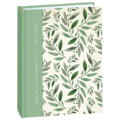 The Old Testament, Journal Edition, Green Floral (No Index) by Deseret Book Company