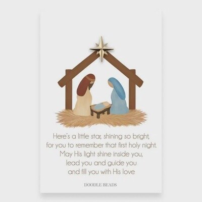 Christmas Nativity Star Pin