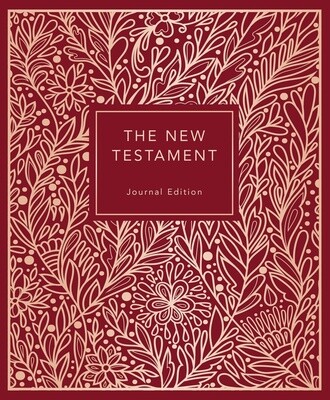 The New Testament, Journal Edition, Burgundy (Unlined)