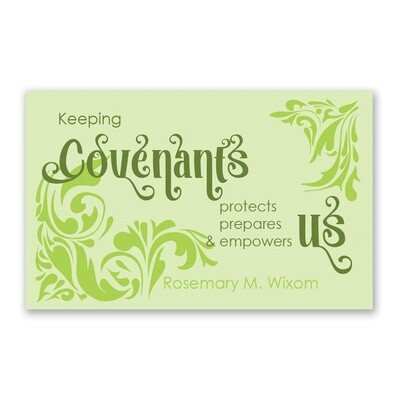 Keeping Covenants , Recommend Holder