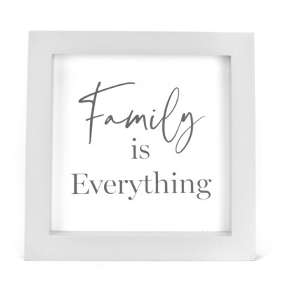 MOMENTS WALL PLAQUE - FAMILY IS EVERYTHING 22CM