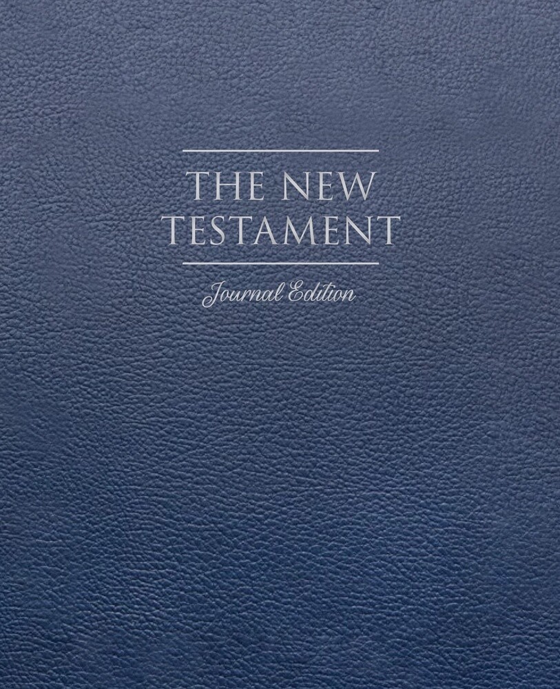 The New Testament, Journal Edition, Faux Leather Blue (No Index)