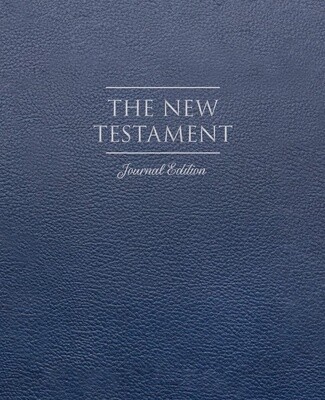 The New Testament, Journal Edition, Faux Leather Blue (No Index)