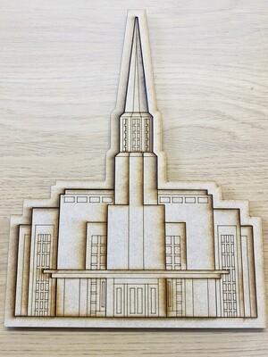 Wooden Temple Puzzle - Preston Temple