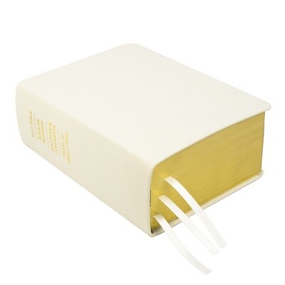 Hand-Bound Leather Quad - White