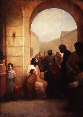 Suffer The Children, by J Kirk Richards. 5&quot;x 7&quot; Print