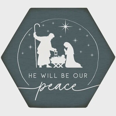 Our Peace Nativity - Honeycomb Magnet