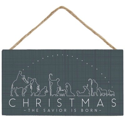 Christmas Savior Born - Petite Hanging Accents