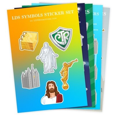 LDS Symbols Stickers Bundle (5 SHEETS 54 STICKERS TOTAL)