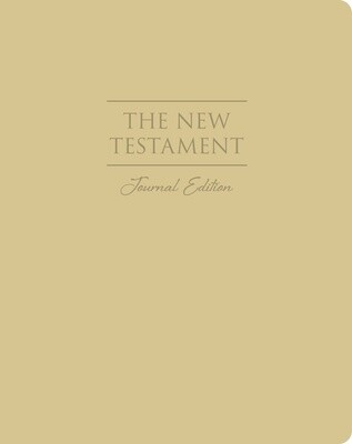 The New Testament, Journal Edition, Large Print Faux Leather (No Index)