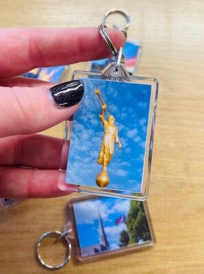 Temple Keyring - Angel Moroni