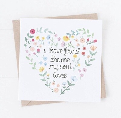 I Have Found The One My Soul Loves Card