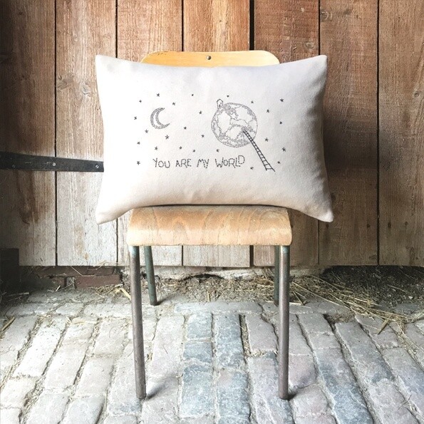 1133 Wool cushion-You are my world