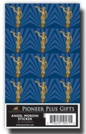 Angel Moroni - Stickers - Mini - Blue and Gold