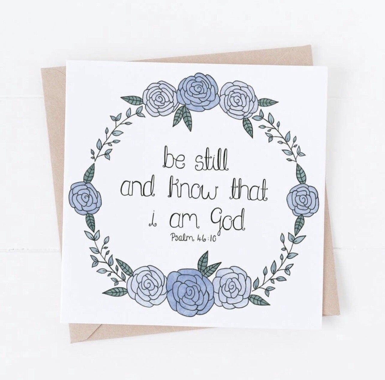 Be Still And Know That I Am God Card