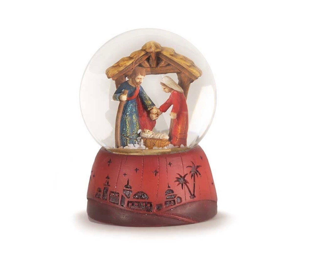 Holy Family In Creche Water Globe