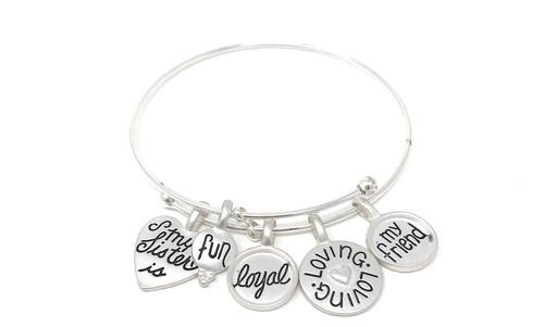 My Loyal Sister Charm Bracelet