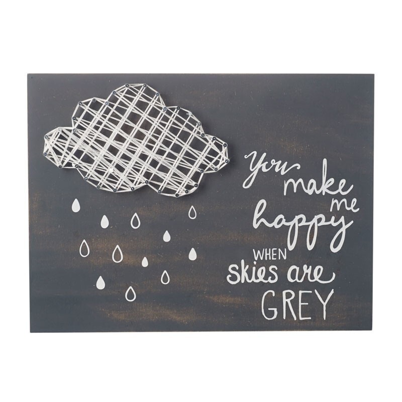 You Make Me Happy Wall Sign