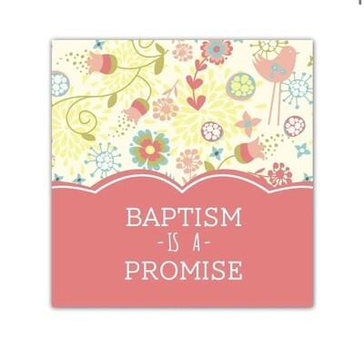 Baptism Is A Promise  Gift Card