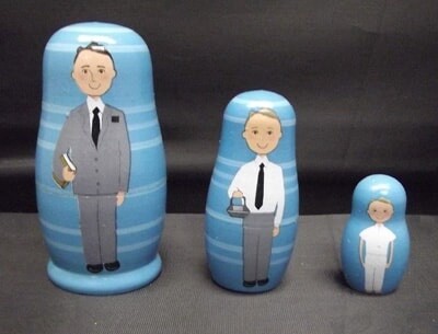 Nesting doll I hope they call me on a mission 3-pc