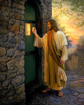 Let Him In. by Greg Olsen. 5&quot;x 7&quot; Print