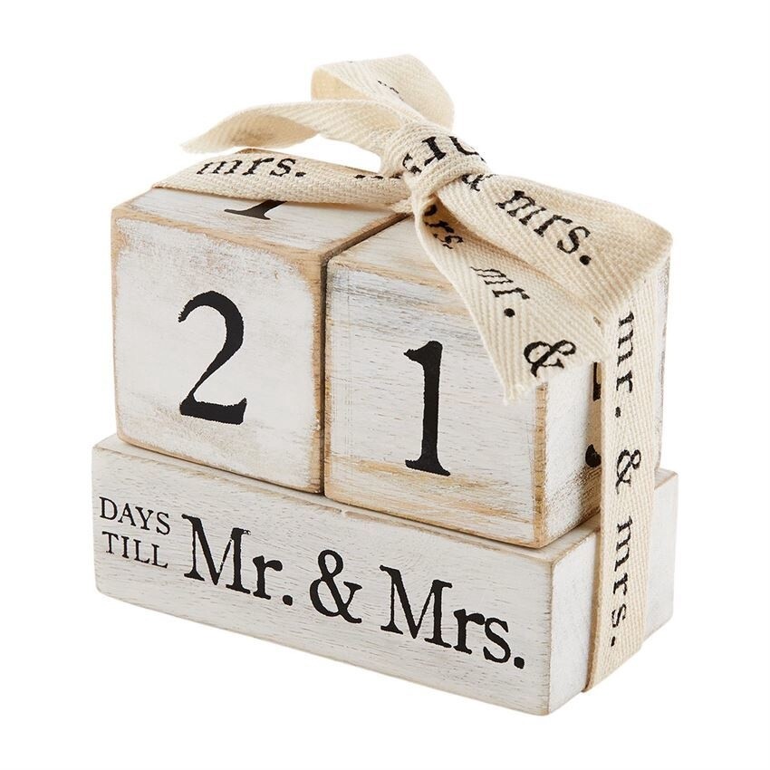 Mr. &amp; Mrs. Countdown Block Set