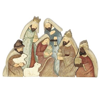 5 PIECE NESTED NATIVITY 6&quot;H