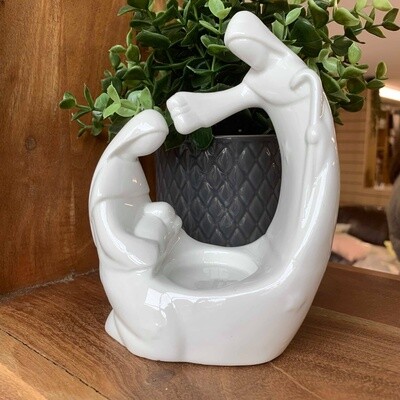 Porcelain Nativity Tea Light holder
