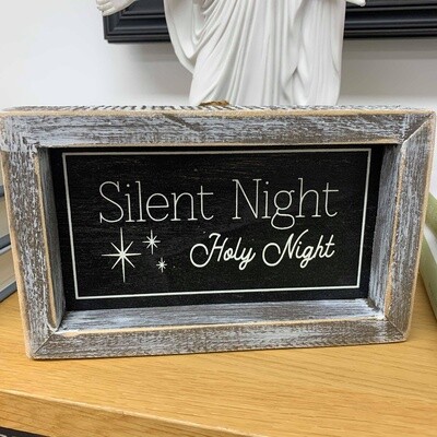 Silent Night Holy Night Plaque