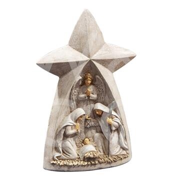 Star Shaped Nativity Scene