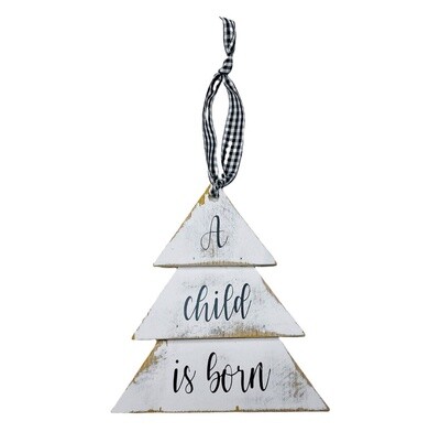 A Child is Born Tree Ornament