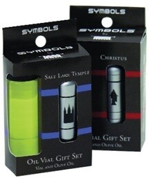 Engraved Christus Oil Vial Gift Set