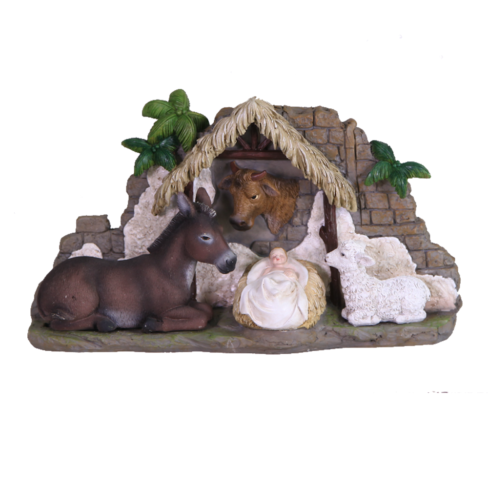 Baby Jesus with Animals Nativity