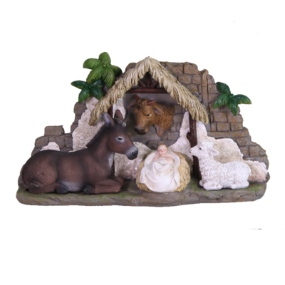 Baby Jesus with Animals Nativity