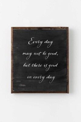 Every Day Decor Black Brown Wood 13x15 inch