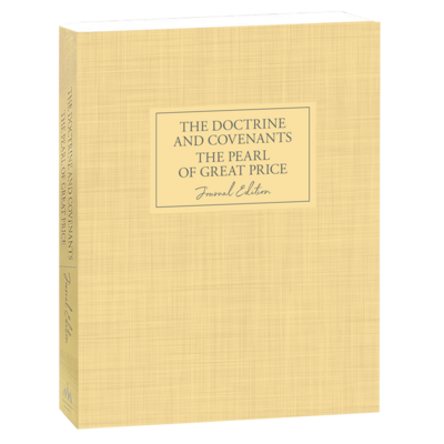 The Doctrine and Covenants and Pearl of Great Price, Journal Edition, Yellow Unlined