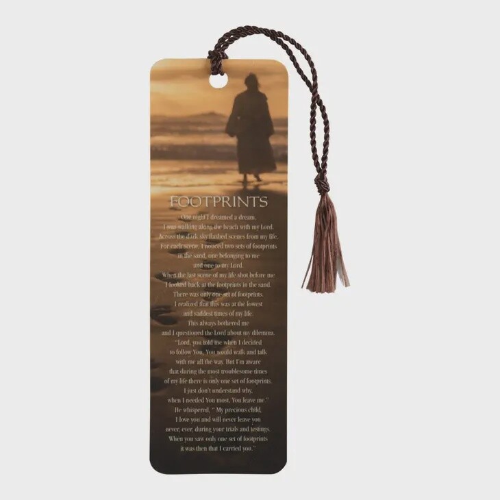 Footprints Tassel Bookmark